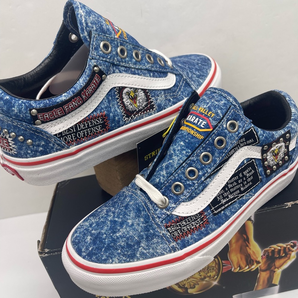 Vans WMNS Old Skool
Cobra Kai Multi/True White Sneakers 
VN0A3WKT6GL - Picture 7 of 16